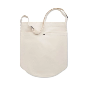 Sac en toile avec fermeture à bouton pression - longue bandoulière personnalisable