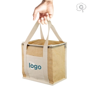 Sac Lunch bag NATURLUNCH, 100% en jute et coton recyclé personnalisable