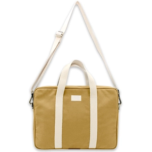 Sac ordinateur 15 pouces en coton bio certifié GOTS - fabriqué par une ONG personnalisable