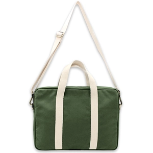 Sac ordinateur 15 pouces en coton bio certifié GOTS - fabriqué par une ONG personnalisable