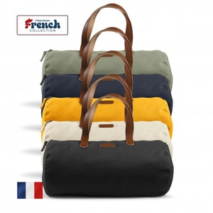 Sac polochon made in France 100% coton bio certifié GOTS personnalisable