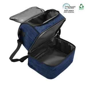 Sac repas isotherme 2 compartiments en PET recyclé personnalisable