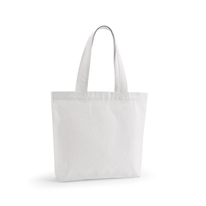 Sac shopping en coton recyclé et RPET - Totebag 220g/m2 avec soufflet personnalisable