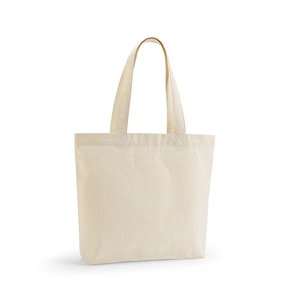 Sac shopping en coton recyclé et RPET - Totebag 220g/m2 avec soufflet personnalisable