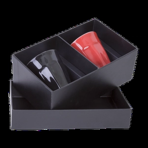 Set de 2 tasses expresso 8 cl dans coffret cadeau personnalisable