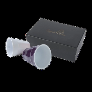 Set de 2 tasses expresso 8 cl dans coffret cadeau personnalisable