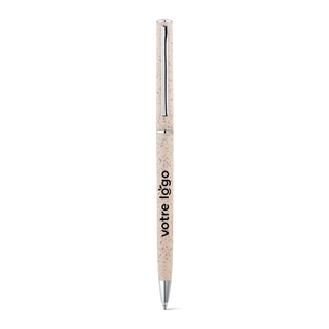 Stylo à bille en fibre de paille de blé et ABS personnalisable