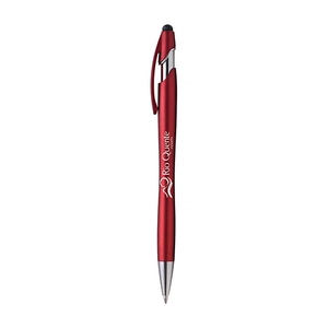 Stylo métal LA JOLLA, avec stylet et clip assorti personnalisable