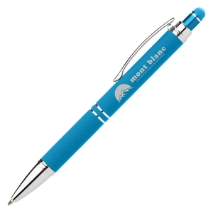 Stylo stylet aux couleurs vives - finition touché doux personnalisable