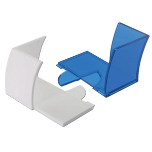 Support bloc papier, porte bloc papier FSC carré 89x89x42 mm personnalisable