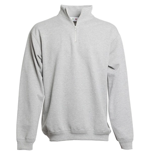 Sweat 1/2 zip 100% coton pour homme personnalisable