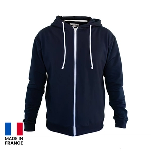 Sweat à capuche made in France 270gr/m2 - teinté et tricoté en France personnalisable