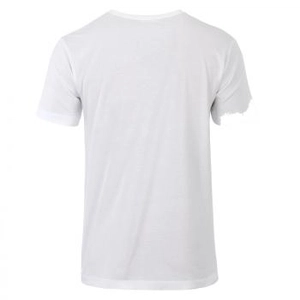 T-shirt homme 100% coton bio, col V, manches courtes personnalisable