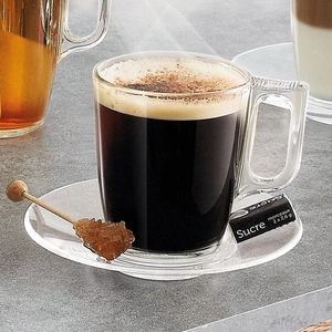 Tasse espresso made in France 9 cl en verre trempé personnalisable
