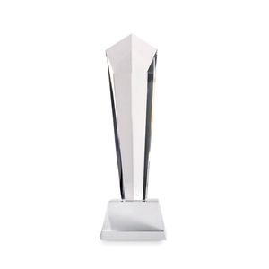 Trophée en cristal avec boite cadeau personnalisable