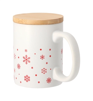 Mug en céramique avec motif flocon de neige 300 ml - spécial Noël personnalisable