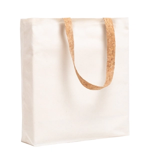 Tote bag en coton avec anses en liège - 100% coton 180gr personnalisable