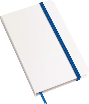 Carnet A6 AUTHOR, bloc notes blanc avec élastique colorée personnalisable