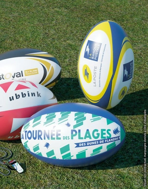 Ballon de rugby promotionnel en PVC lisse Taille 5 officielle personnalisable