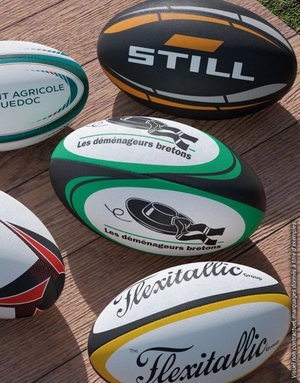 Mini ballon de rugby 16 cm  - 100% personnalisable personnalisable