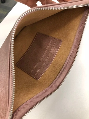 Trousse zippée en cuir ou similicuir 21 x 14 cm personnalisable