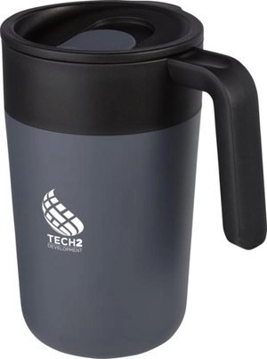 Mug 400 ml isotherme double paroi  - Tasse en plastique recyclé personnalisable