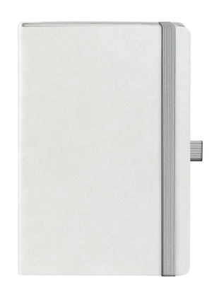 Carnet A5 OSLO en papier blanc 192 pages - couverture rigide personnalisable