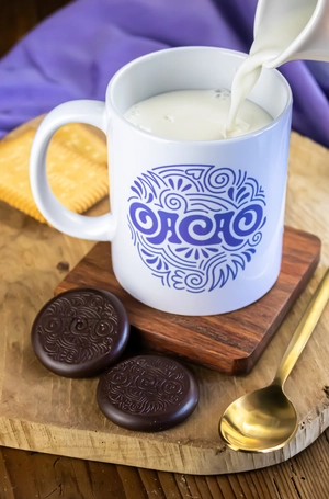 Mug de 5 palets à fondre pour chocolat chaud - Made In France personnalisable