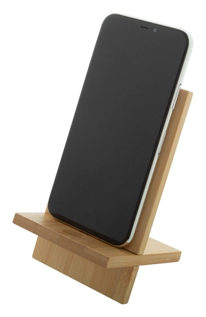 Support de téléphone portable en bambou - avec trou pour câble personnalisable