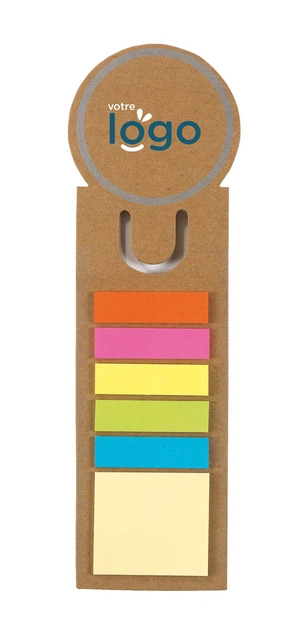 Marque page CIRCULAR recyclable, avec post-it personnalisable