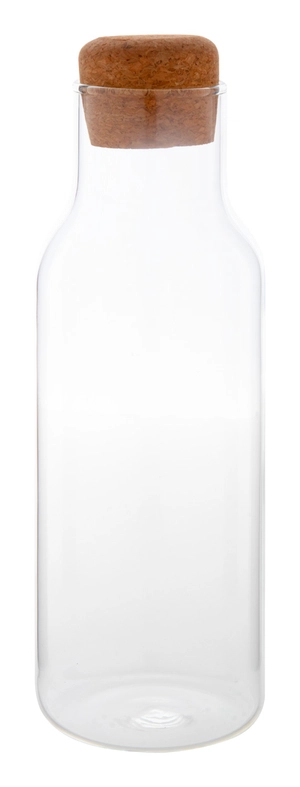 Carafe à eau en verre borosilicate 600 ml - couvercle en liège personnalisable
