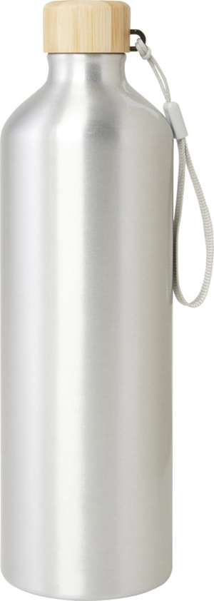 Bouteille d'eau en aluminium recyclé certifié RCS - 1000 ml personnalisable