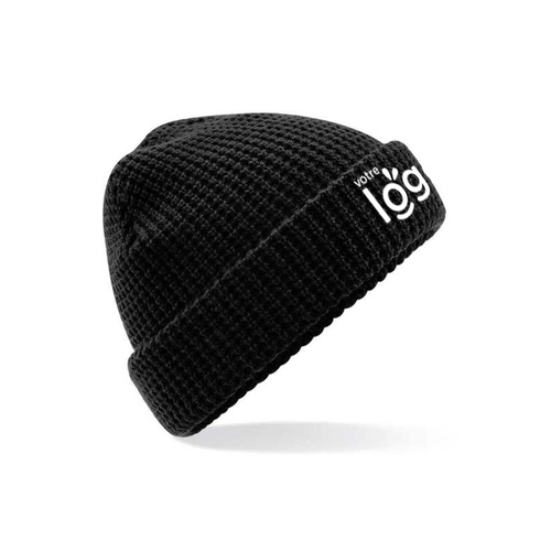 image du produit Bonnet Beanie en maille gaufrée épaisse