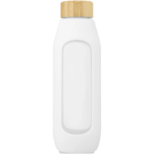 image du produit Bouteille d'eau 600 ml en verre borosilicate avec grip silicone