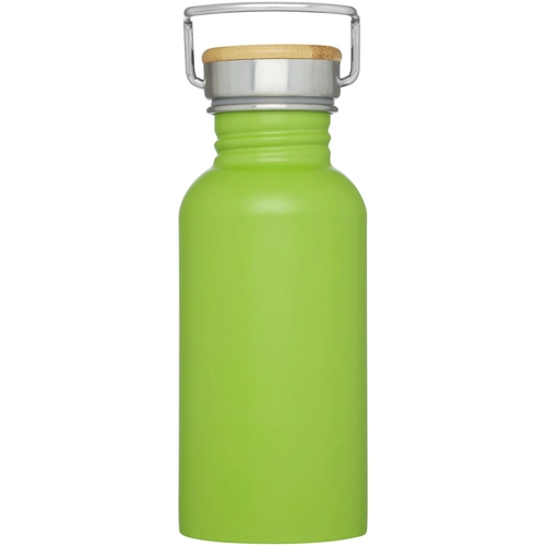 image du produit Bouteille de sport 550 ml en acier inoxydable - Couvercle bambou