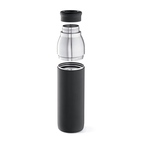 image du produit Bouteille double paroi 760 ml en acier inox recyclé - avec gobelet de voyage