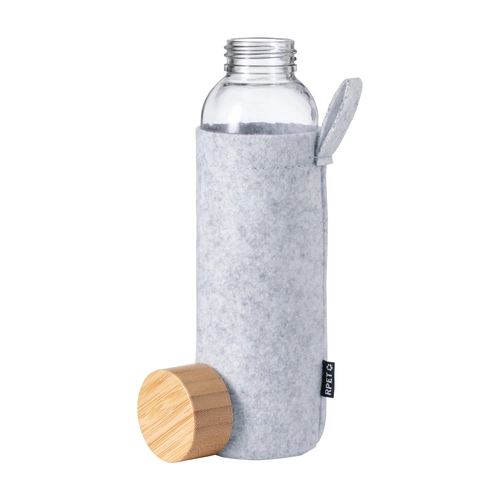 image du produit Bouteille en verre 500 ml avec manchon feutrine RPET