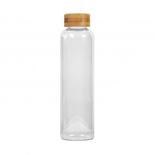 image du produit Bouteille PURE 550 ml en verre borosilicate et bambou