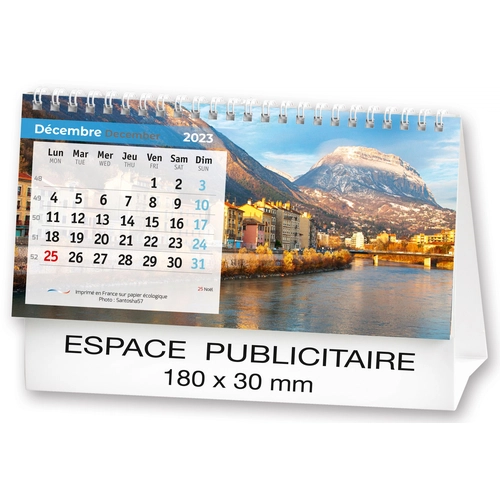 image du produit Calendrier chevalet 2025  PAYSAGES DE FRANCE 21 x 15 cm - 13 feuillets