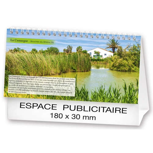 image du produit Calendrier chevalet 2025  PAYSAGES DE FRANCE 21 x 15 cm - 13 feuillets