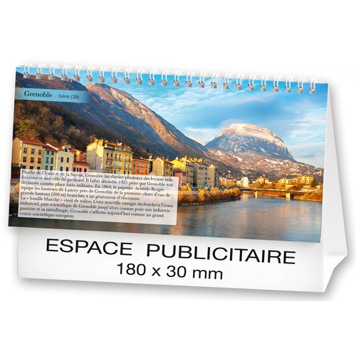 image du produit Calendrier chevalet 2025  PAYSAGES DE FRANCE 21 x 15 cm - 13 feuillets