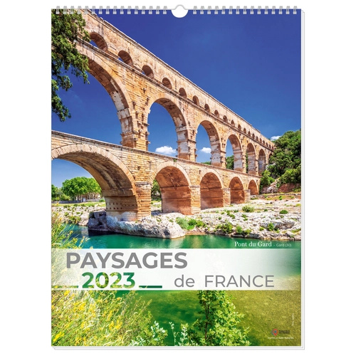 image du produit Calendrier Feuillet 2025  PAYSAGES DE France 32 x 43 cm - 13 feuillets