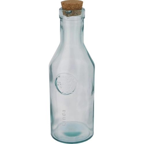 image du produit Carafe en verre recyclé avec couvercle en liège