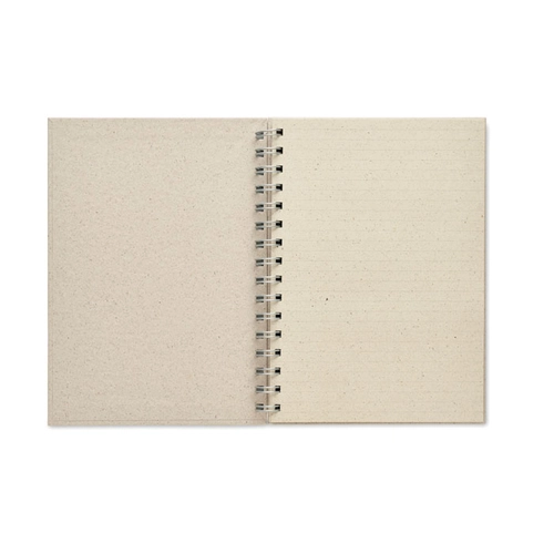 image du produit Carnet A5 80 feuilles en papier d'herbes - couverture carton