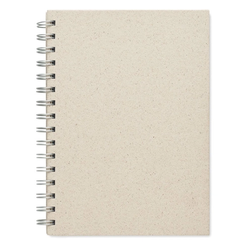 image du produit Carnet A5 80 feuilles en papier d'herbes - couverture carton