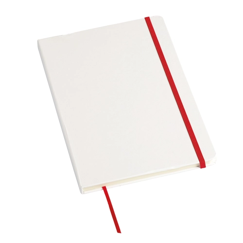 image du produit Carnet A6 AUTHOR, bloc notes blanc avec élastique colorée