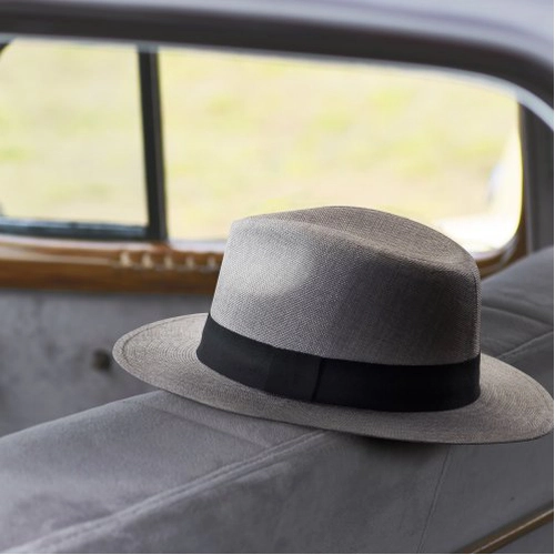 image du produit Chapeau de paille Panama DAYTON avec bandeau noir