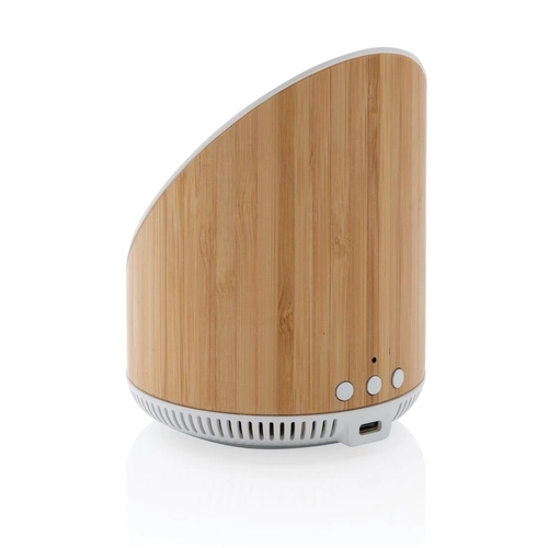 image du produit Enceinte 5W en bambou avec chargeur sans fil 15W