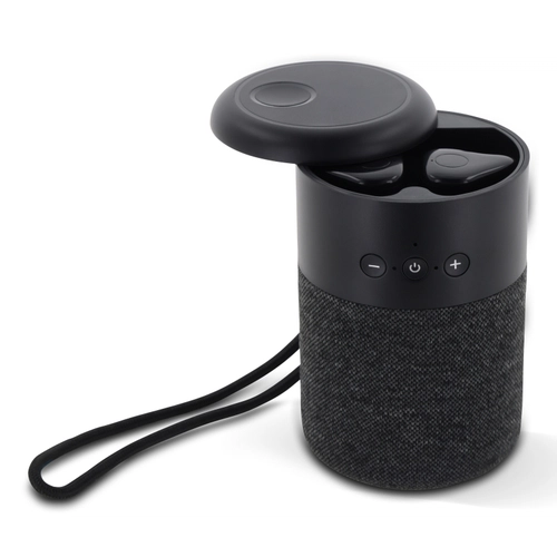 image du produit Enceinte bluetooth avec paire d'écouteurs sans fil