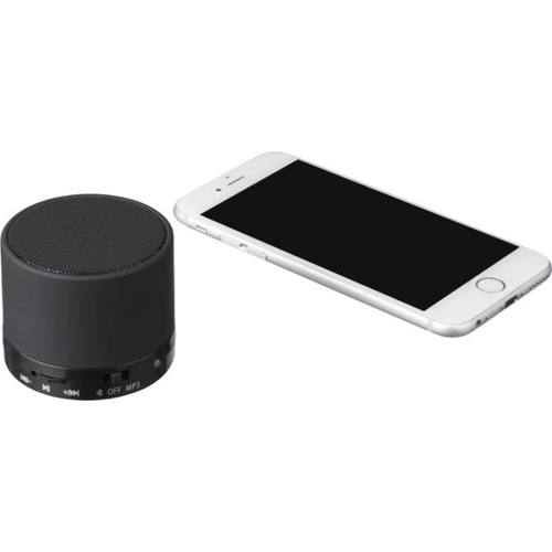 image du produit Enceinte Bluetooth cylindrique avec revêtement gomme
